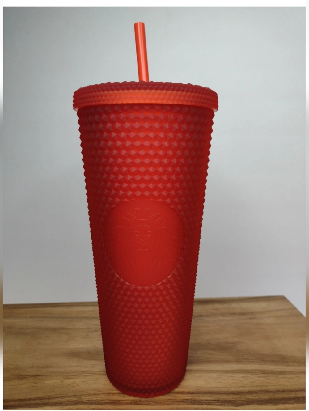 Starbucks Studded Holiday Tumbler, 24oz - Matte Red
